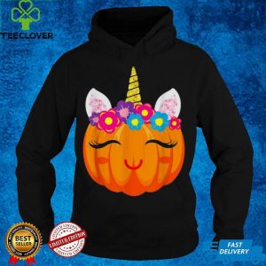 Unicorn Girls Halloween Pumpkin Patch Costume Shirt