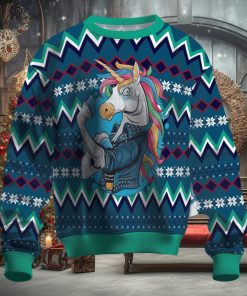 Unicorn Muscles Ugly Christmas Sweater
