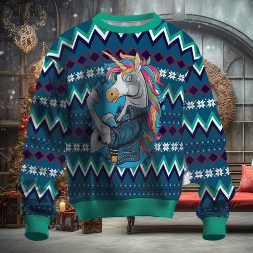 Unicorn Muscles Ugly Christmas Sweater
