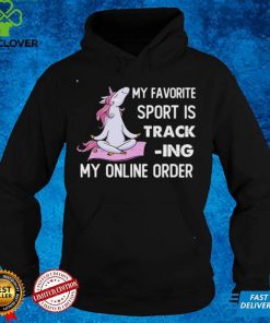 Unicorn My Favorite Sport Is Tracking My Online Order Shirt