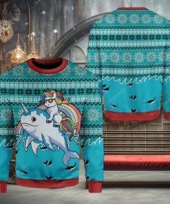 Unicorn Riding Narwhal Ugly 3D Sweater Best Gift Christmas Gift For Men And Women