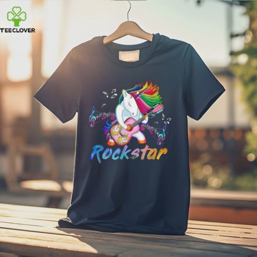Unicorn Rock star Guitar Rockin’ music singer Tshirt
