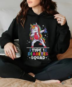 Unicorn Type One Diabetic Unicorn Type 1 Diabetes Squad shirt