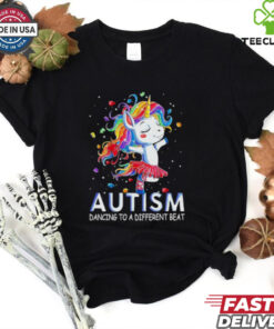 Unicorn autism dancing to a different beat shirt