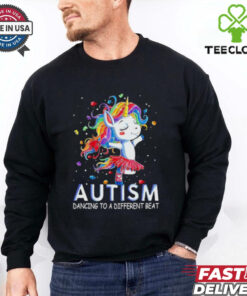 Unicorn autism dancing to a different beat shirt