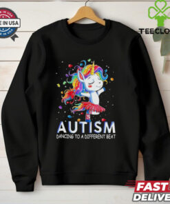 Unicorn autism dancing to a different beat shirt