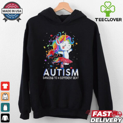 Unicorn autism dancing to a different beat shirt