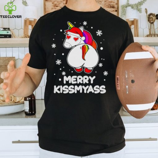 Unicorn merry kissmyass Christmas hoodie, sweater, longsleeve, shirt v-neck, t-shirt