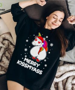 Unicorn merry kissmyass Christmas hoodie, sweater, longsleeve, shirt v-neck, t-shirt