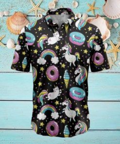 Unicorns Donuts Rainbow Tropical Hawaiian Shirt Gift For Men And Women