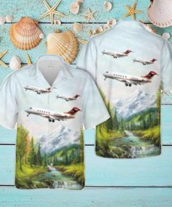 Union Pacific Railroad Canadair Challenger 300 Beach Hawaiian Shirt