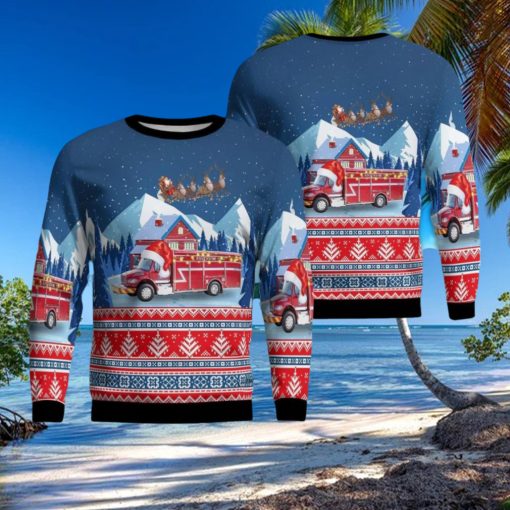 Union, South Carolina, Southside Fire Department AOP 3D Ugly Christmas Sweater