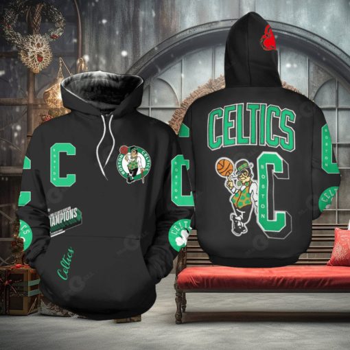 Unisex Black Boston Celtics 2023 NBA Playoffs Mantra Hoodie Sweathoodie, sweater, longsleeve, shirt v-neck, t-shirt 3D