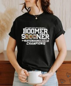 Unisex Blue 84 Crimson Oklahoma Sooners Three Peat NCAA Softball Women’s College World Series Champions T Shirt