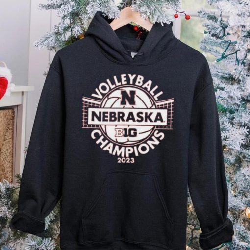 Unisex Blue 84 Scarlet Nebraska Huskers 2023 Big Ten Volleyball Regular Season Champions Locker Room T Shirt