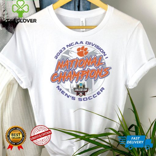 Unisex Champion White Clemson Tigers 2023 NCAA Men’s Soccer National Champions Locker Room T Shirt