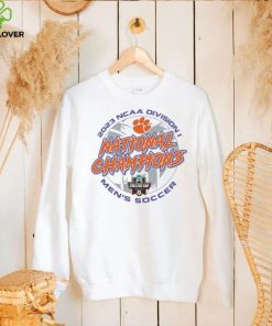 Unisex Champion White Clemson Tigers 2023 NCAA Men's Soccer National Champions Locker Room T Shirt