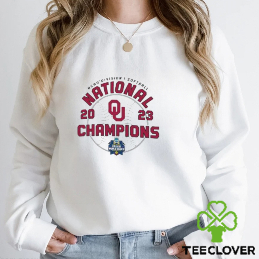 Youth Champion White Oklahoma Sooners 2023 NCAA Softball Women's College World Series Champions Locker Room T-Shirt Size: Medium