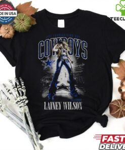 Unisex Dallas Cowboys Black Lainey Wilson Thanksgiving Halftime Call A Cowboy T Shirt