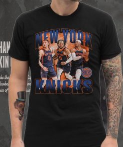 Unisex Stadium Essentials Jalen Brunson, Donte DiVincenzo & Josh Hart Black New York Knicks Trio T Shirt