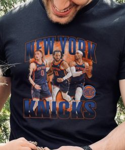 Unisex Stadium Essentials Jalen Brunson, Donte DiVincenzo & Josh Hart Black New York Knicks Trio T Shirt