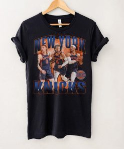 Unisex Stadium Essentials Jalen Brunson, Donte DiVincenzo & Josh Hart Black New York Knicks Trio T Shirt