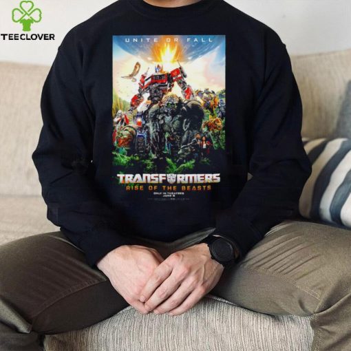 Unite or fall Transformers rise of the beasts 2023 poster shirt