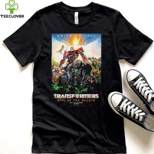 Unite or fall Transformers rise of the beasts 2023 poster shirt