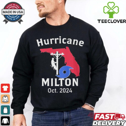 United State Hurricane Milton Lineman Oct 2024 Graphic t shirt