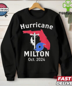 United State Hurricane Milton Lineman Oct 2024 Graphic t shirt