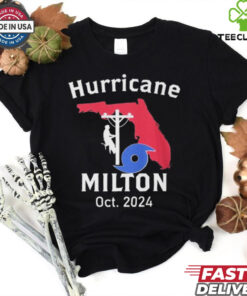 United State Hurricane Milton Lineman Oct 2024 Graphic t shirt