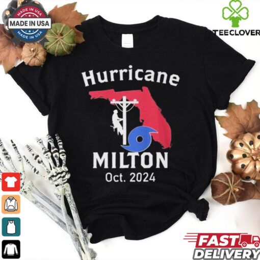 United State Hurricane Milton Lineman Oct 2024 Graphic t shirt