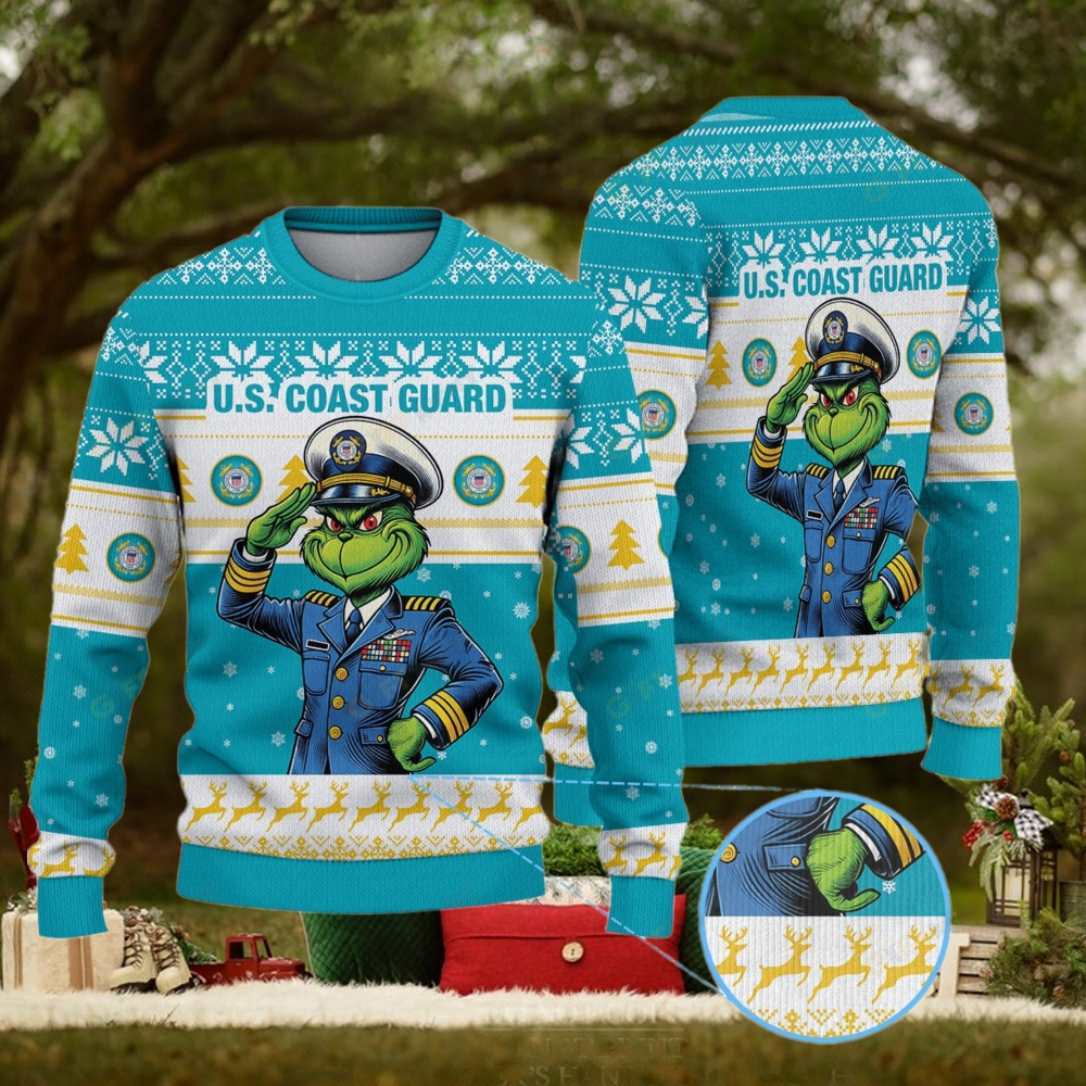 United States Coast Guard x GrinchUgly Sweater United States Coast Guard x GrinchUgly Sweater