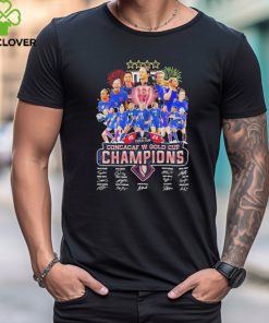 United States Women’s National Soccer 2024 Concacaf W Gold Cup Champions Signatures Shirt