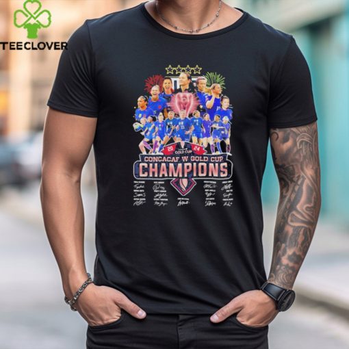 United States Women’s National Soccer 2024 Concacaf W Gold Cup Champions Signatures Shirt