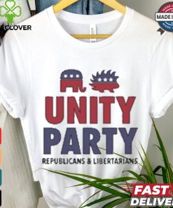 Unity Party Republicans And Libertarians T shirt