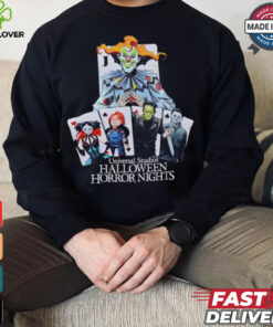 Universal Studios Halloween Horror Nights playing card characters shirt