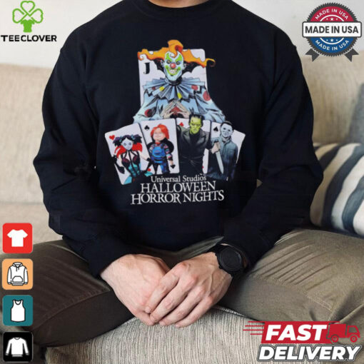Universal Studios Halloween Horror Nights playing card characters shirt