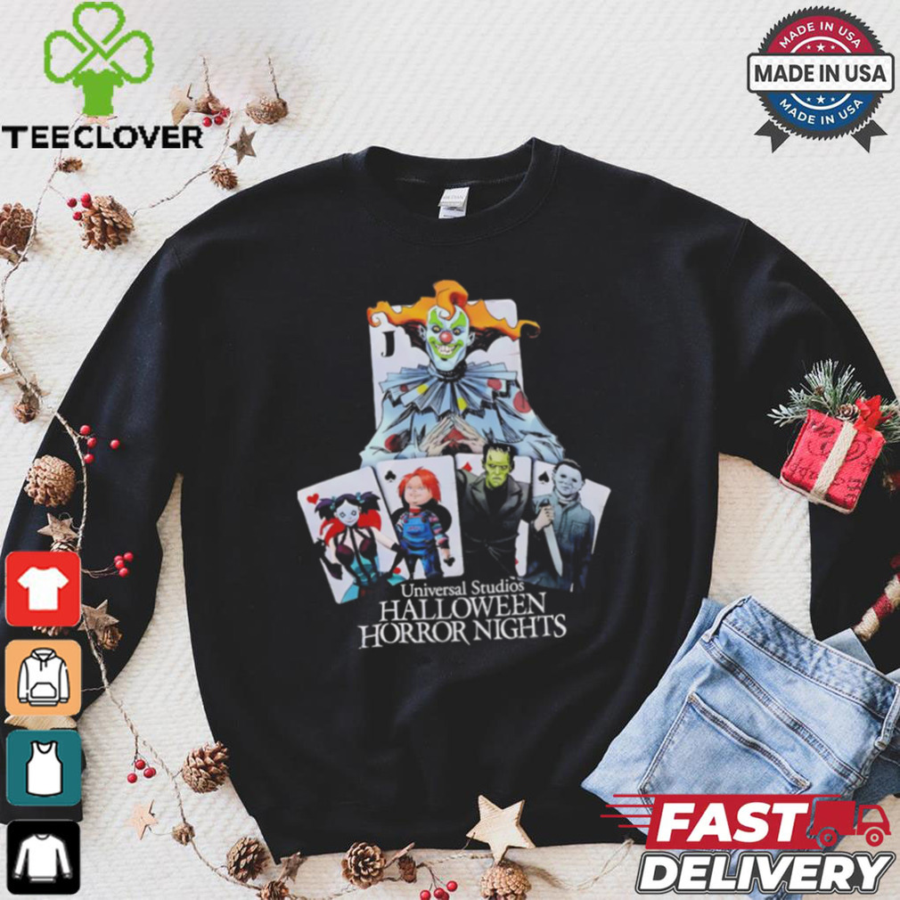 Universal Studios Halloween Horror Nights playing card characters shirt Universal Studios Halloween Horror Nights playing card characters shirt