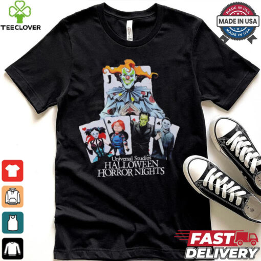Universal Studios Halloween Horror Nights playing card characters shirt