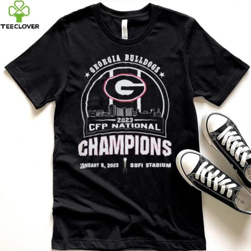 University Of Georgia Skyline 2023 Cfp National Champions Shirt