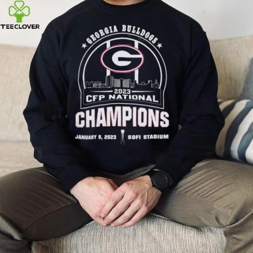 University Of Georgia Skyline 2023 Cfp National Champions Shirt