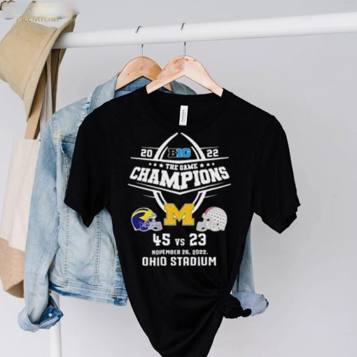 University Of Michigan Football 2022 Big Ten The Game Champions T Shirt