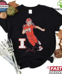 University of Illinois and The Brandr Group luke altmyer superstar pose shirt