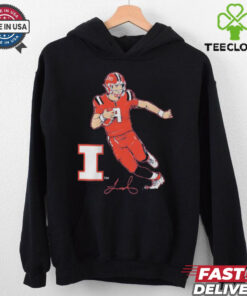 University of Illinois and The Brandr Group luke altmyer superstar pose shirt