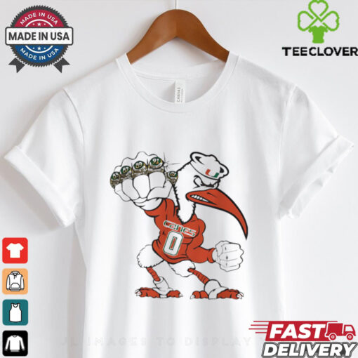 University of Miami Sebastian Championship Rings mascot shirt
