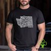 Unknown Pleasures Washington Map Leavenworth Wa New Shirt