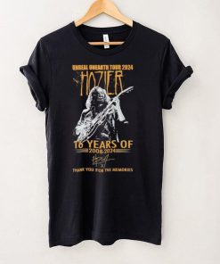 Unreal Unearth Tour 2024 Hozier 16 years of 2008 2024 thank you for the memories shirt