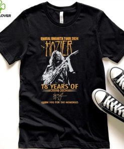 Unreal Unearth Tour 2024 Hozier 16 years of 2008 2024 thank you for the memories shirt