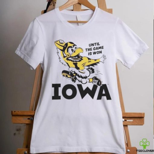 Until the game is won Iowa hoodie, sweater, longsleeve, shirt v-neck, t-shirt